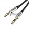 Cable Baseus CAM30-BS1 (Jack 3,5 mm - Jack 3,5 mm , 1m, black and silver color)