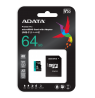 ADATA | Premier Pro UHS-I U3 V30S | 64 GB | MicroSDXC | Flash memory class 10 | Adapter