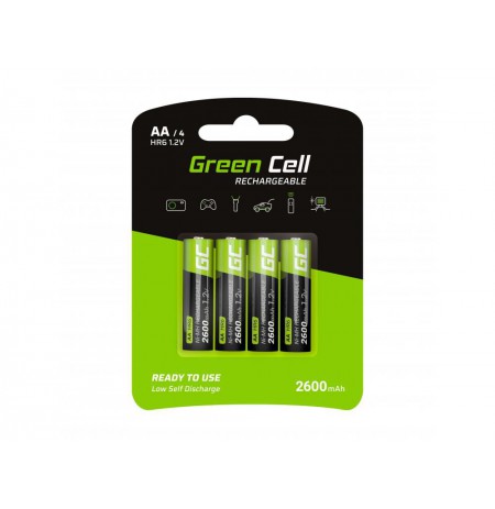 Green Cell 4x AA HR6 2600mAh baterija