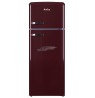 Fridge Amica RETRO KGC15631R (550 mm x 1440mm x 615 mm, 164 l, Class A++, maroon color)