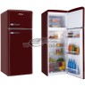 Fridge Amica RETRO KGC15631R (550 mm x 1440mm x 615 mm, 164 l, Class A++, maroon color)