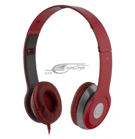Headphones Esperanza TECHNO EH145R (red color