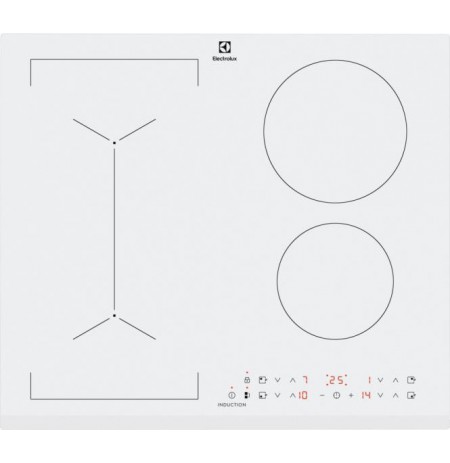 59 cm pločio montuojama indukcinė kaitlentė Electrolux LIV63431BW, balta