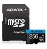 ADATA 256GB Premier MicroSDHC, R/W up to 100/25 MB/s, with Adapter