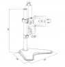 LOGILINK -  Monitor desk stand, tilt, swivel, rotation