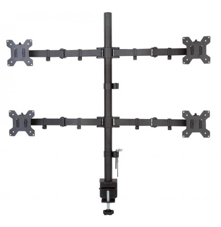 Techly keturgubas LED/LCD monitorių laikiklis 13''-27'' VESA 4x 10kg, reguliuoj.