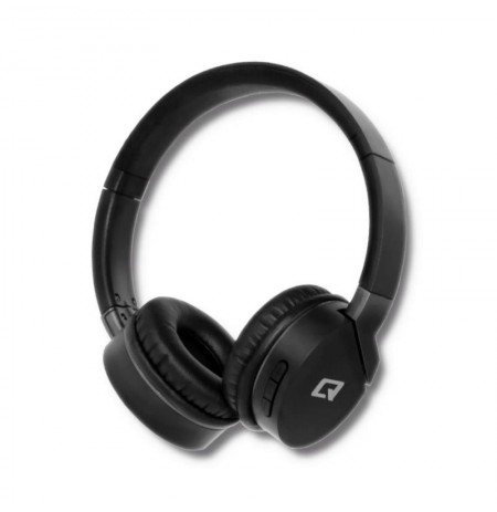 Qoltec Headphones wireless BT | microphone | Super Bass | Black