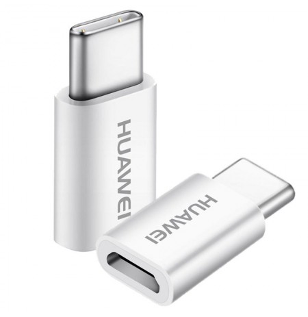 Huawei adapteris AP52 micro USB to Type-C Baltas