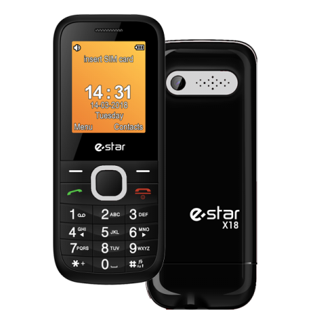 eSTAR Feature Phone X18 Silver Dual SIM