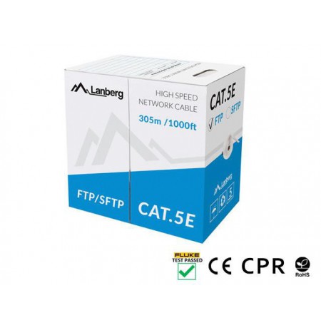 Lanberg FTP stranded cable CU, cat. 5e, 305m, gray