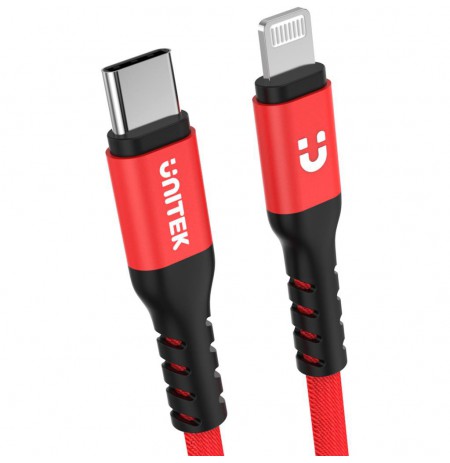 Unitek Cable 1M MFI Pro Lighning / USB C C14060RD