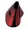 LOGILINK -  Ergonomic vertical mouse, wireless 2.4 GHz, red