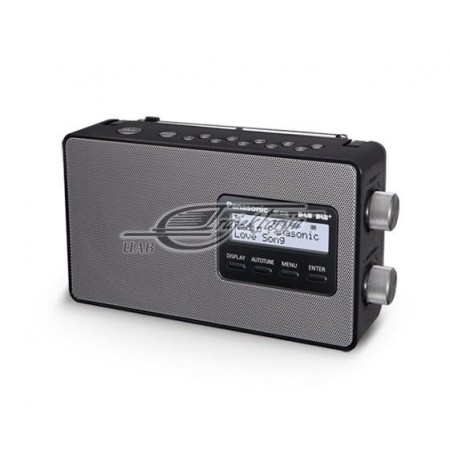 Radio portable Panasonic RF-D10EG-K (black and silver color)