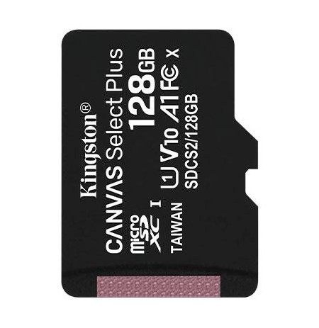 Kingston 128GB 128GB micro SDXC Canvas Select Plus 100R A1 C10  w/o ADP