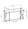 Maclean MC-845 TV Video Wall bracket 46 ''-52'' 35kg max VESA 600x400