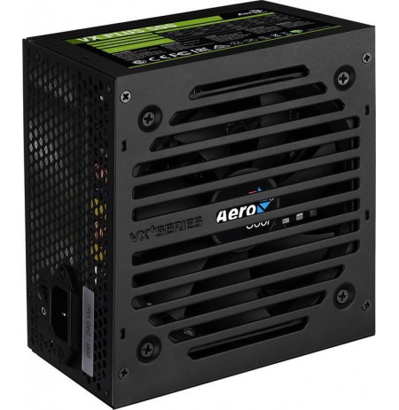 PSU AeroCool VX-500 PLUS 500W, Tylus 120mm ventiliatorius su Smart control