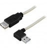 Kabelis DELTACO USB 2.0 ilgintuvas, kampinis, 0.2m / USB2-102A