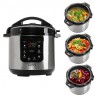 Camry | CR 6409 | Pressure cooker | 1500 W | Alluminium pot | 6 L | Number of programs 8 | Stainless steel/Black