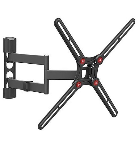 BARKAN BM343 13"-65" lygiam/lenktam TV, 4 lankstų, sieninis, juodas