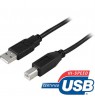 Kabelis DELTACO 1m, juoda / USB-210S