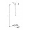 Sbox Projector Ceiling Mount max336mm 15kg PM-102XL