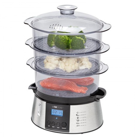 Food steamer Clatronic DG 3547 inox ( 9 liters , inox color )