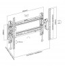Sbox Tilting Flat Screen LED TV Mount 37"-80" 70kg PLB-6546T