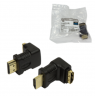 HDMI Adapter small size, AM to AF in 90 degree Log