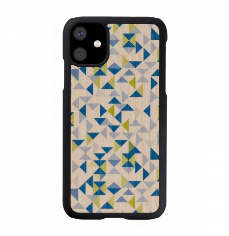 MAN&WOOD SmartPhone case iPhone 11 blue triangle black