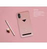 VixFox Card Slot Back Shell for Iphone X/XS pink