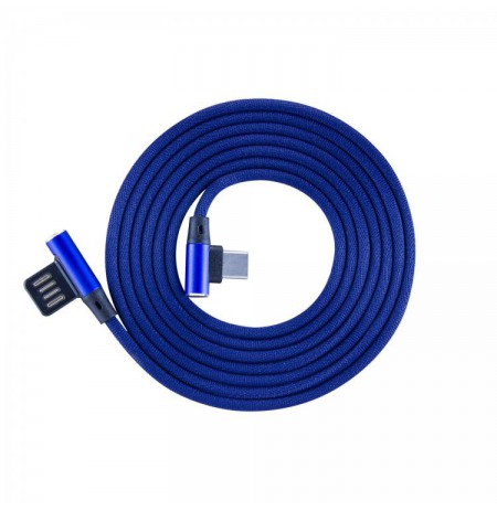 Sbox USB-daugiau Type-C 90 m/m 1.5m USB-TYPEC-90BL blue