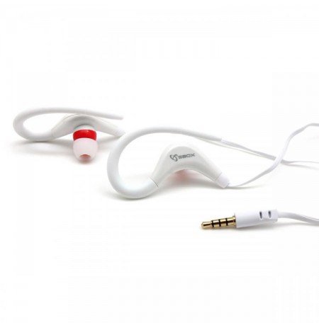 Sbox Stereo Earphones with Microphone EP-338W white