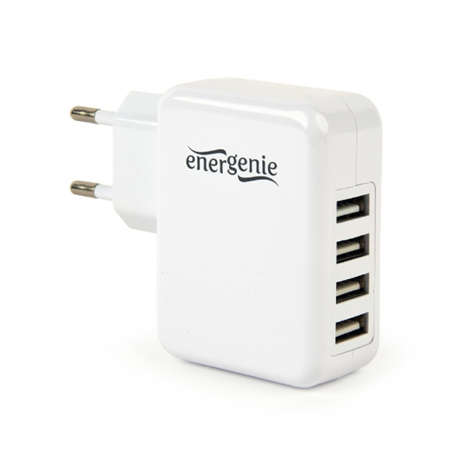 Gembird Universal USB charger EG-U4AC-02 White