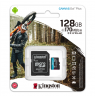 Kingston microSD Canvas Go! Plus 128 GB, MicroSD, Flash memory class 10, SD Adapter