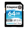 KINGSTON 64GB SDXC Canvas Go Plus 170R C10 UHS-I U3 V30