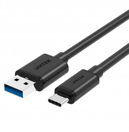 UNITEK Y-C474BK USB cable 1 m 3.2 Gen 1 (3.1 Gen 1) USB A USB C Black
