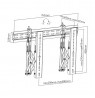 Sbox Video Wall Fixed Mount 37"-70" 45kg LVW02-46F