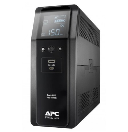 BACK UPS PRO BR 1600VA, SINEWAVE,8 OUTLETS, AVR, LCD INTERFACE