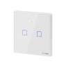 Touch light switch WiFi + RF 433 Sonoff T2 EU TX (2-gang)