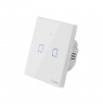 Touch light switch WiFi + RF 433 Sonoff T2 EU TX (2-gang)