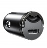 Mini car charger Baseus Tiny Star USB-C, QC 4.0+, PD, 30W (gray)