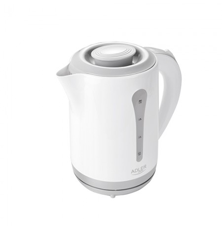 Virdulys electric Adler AD 1244 (2000W 2.5l, balta spalva, plastikas)