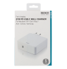 DELTACO 87W USB-C maitinimo šaltinis, greitas įkrovimas, USB-C PD, baltas / USBC-AC117