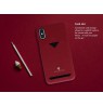 VixFox Card Slot Back Shell for Iphone X/XS ruby red