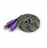 Sbox USB-daugiau Micro USB 2.0 M/M 1m colorfull blister purple