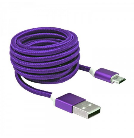 Sbox USB-daugiau Micro USB M/M 1m USB-10315U plum purple