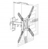 Sbox Full Motion Flat Screen LED TV Mount 23"-55" 30kg LCD-441