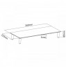 Sbox Desktop Riser for Monitor or Notebook DS-610