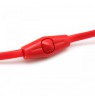 Sbox Stereo Earphones with Microphone EP-038 red