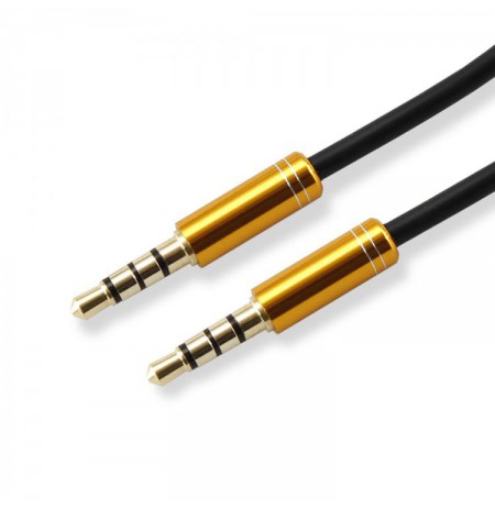 Sbox AUX Cable 3.5mm to 3.5mm golden kiwi gold 3535-1.5G